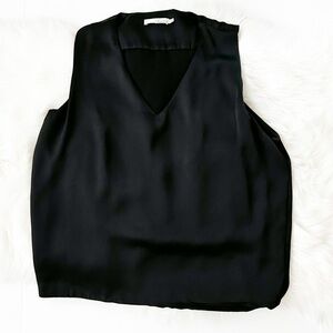FRNCH Black Sleeveless Blouse